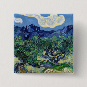 Vincent van Gogh - Olivenbäume mit den Alpilles Button