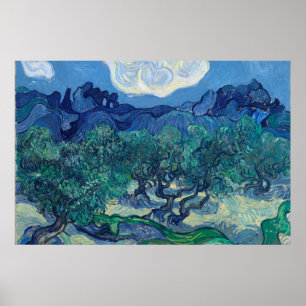 Vincent Van Gogh - Olivenbäume mit den Alpilles Poster