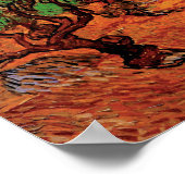 Vincent Van Gogh - Olivenbäume mit gelbem Himmel Poster (Ecke)