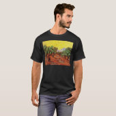 Vincent Van Gogh - Olivenbäume mit gelbem Himmel T-Shirt (Vorne ganz)