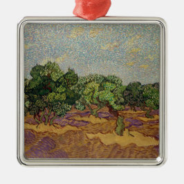 Vincent van Gogh - Olivenbäume Ornament Aus Metall