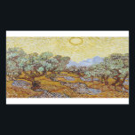 Vincent van Gogh - Olivenbäume Rechteckiger Aufkleber<br><div class="desc">Olivenbäume von Vincent van Gogh, 1889. Vincent van Gogh war ein niederländischer postimpressionistischer Maler, der zu den bekanntesten und einflussreichsten Persönlichkeiten in der Geschichte der Western-Kunst gehört. In etwas mehr als einem Jahrzehnt hat er ungefähr 2100 Kunstwerke erschaffen, darunter etwa 860 Ölgemälde, die meisten davon in den letzten zwei Jahren...</div>