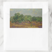 Vincent van Gogh - Olivenbäume Rechteckiger Aufkleber (Tasche)