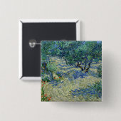 Vincent van Gogh - Olivenhain Button (Vorne & Hinten)