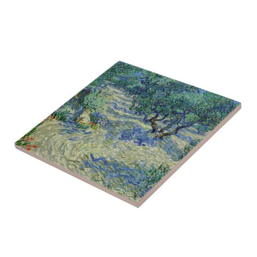 Vincent van Gogh - Olivenhain Fliese (Seite)