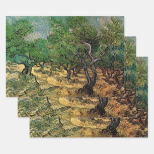 Vincent van Gogh - Olivenhain Geschenkpapier Set