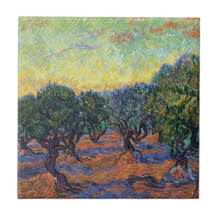 Vincent Van Gogh Olivenhain Impressionismus Kunst Fliese