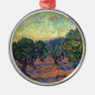Vincent Van Gogh Olivenhain Impressionismus Kunst Silbernes Ornament