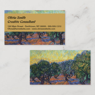 Vincent Van Gogh Olivenhain Impressionismus Kunst Visitenkarte