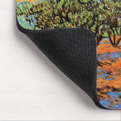 Vincent Van Gogh - Olivenhain mit orangem Himmel Mousepad (Ecke)