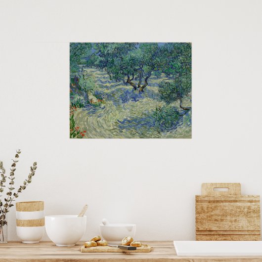 Vincent van Gogh - Olivenhain Poster (Küche)
