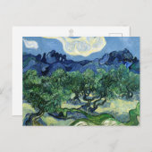 Vincent van Gogh Olivenhaine Postkarte | Atemberau (Vorne/Hinten)
