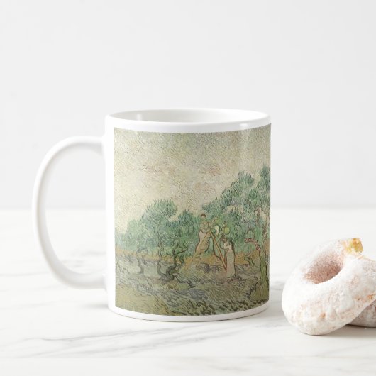 Vincent van Gogh - Ölpflücken Kaffeetasse (Mit Donut)
