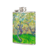 Vincent van Gogh Orchard in Blossom Flachmann (Links)