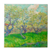 Vincent van Gogh Orchard in Blossom Fliese (Vorderseite)