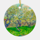 Vincent van Gogh Orchard in Blossom Keramik Ornament (Vorne)