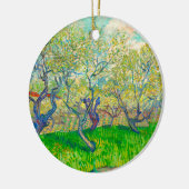 Vincent van Gogh Orchard in Blossom Keramik Ornament (Links)