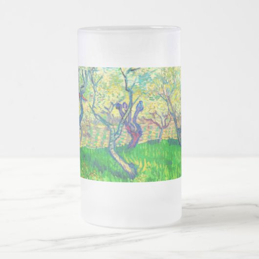 Vincent van Gogh Orchard in Blossom Mattglas Bierglas (Mittel)