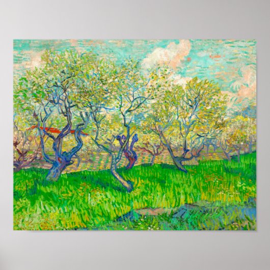 Vincent van Gogh Orchard in Blossom Poster (Vorne)