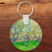 Vincent van Gogh Orchard in Blossom Schlüsselanhänger (Rückseite)