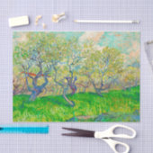 Vincent van Gogh Orchard in Blossom Seidenpapier (Handwerk)