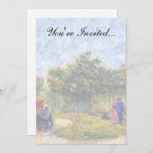 Vincent Van Gogh - Paare im Park Einladung (Vorne/Hinten)