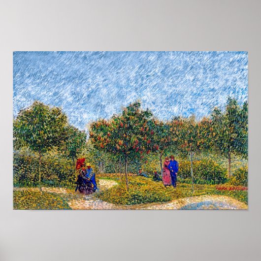 Vincent Van Gogh - Paare im Park Poster (Vorne)