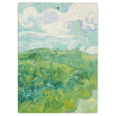 Vincent Van Gogh painting Green wheat field  Klemmbrett (Rückseite)
