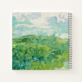 Vincent Van Gogh painting Green wheat field Notizblock (Rückseite)