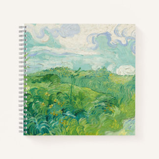 Vincent Van Gogh painting Green wheat field Notizblock