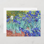 Vincent Van Gogh painting Irises Postkarte (Vorne/Hinten)