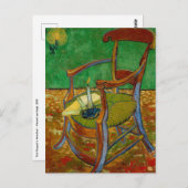 Vincent van Gogh - Paul Gauguins Sessel Postkarte (Vorne/Hinten)
