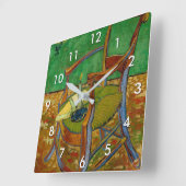 Vincent van Gogh - Paul Gauguins Sessel Quadratische Wanduhr (Winkel)