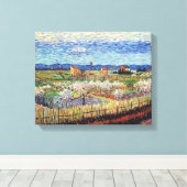 Vincent Van Gogh - Peach Trees in Blossom Kunst, D Leinwanddruck (Insitu (Holzboden))