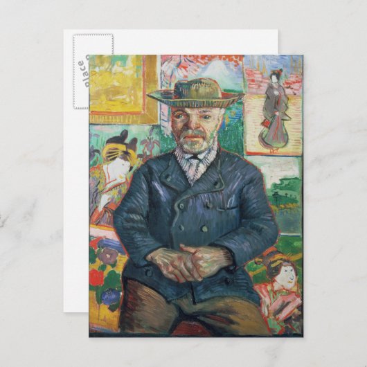 Vincent van Gogh | Pere Tanguy (Vater Tanguy) Postkarte (Vorne/Hinten)