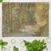Vincent van Gogh - Pfad im Wald Geschirrtuch (Gefaltet)