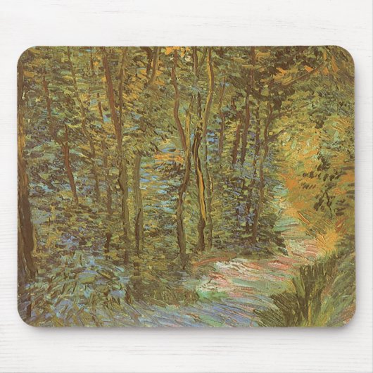 Vincent van Gogh - Pfad im Wald Mousepad (Vorne)