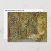 Vincent van Gogh - Pfad im Wald Postkarte (Vorne/Hinten)