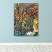 Vincent Van Gogh - Pfad in der schönen Kunst des W Leinwanddruck (Insitu (Holzboden))