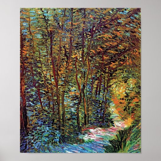 Vincent Van Gogh - Pfad in der schönen Kunst des W Poster (Vorne)