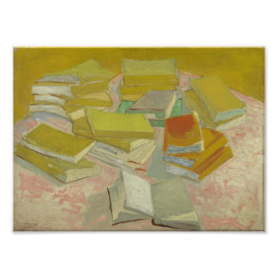 Vincent van Gogh - Piles französischer Romane Fotodruck
