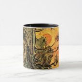 Vincent Van Gogh - Pine Trees Against a Red Sky Tasse (Zentrum)