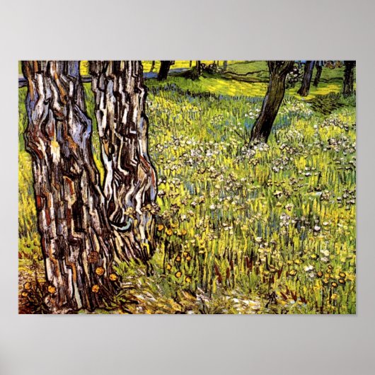 Vincent Van Gogh - Pinienbäume und Lüster Poster (Vorne)