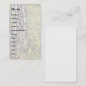 Vincent Van Gogh - Pinienbäume und Lüster Visitenkarte (Vorne/Hinten)