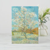 Vincent van Gogh - Pink Peach Tree in Blossom Einladung (Stehend Vorderseite)