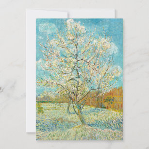 Vincent van Gogh - Pink Peach Tree in Blossom Einladung