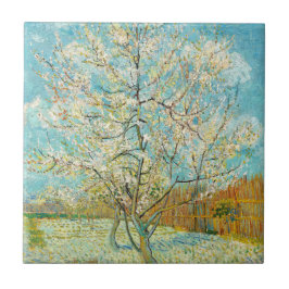 Vincent van Gogh - Pink Peach Tree in Blossom Fliese