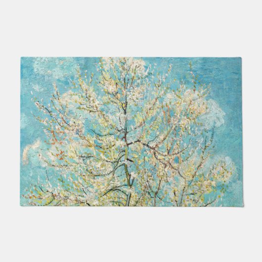 Vincent van Gogh - Pink Peach Tree in Blossom Fußmatte (Vorderseite)
