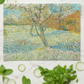 Vincent van Gogh - Pink Peach Tree in Blossom Geschirrtuch (Gefaltet)