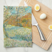 Vincent van Gogh - Pink Peach Tree in Blossom Geschirrtuch (Viertel Falte)